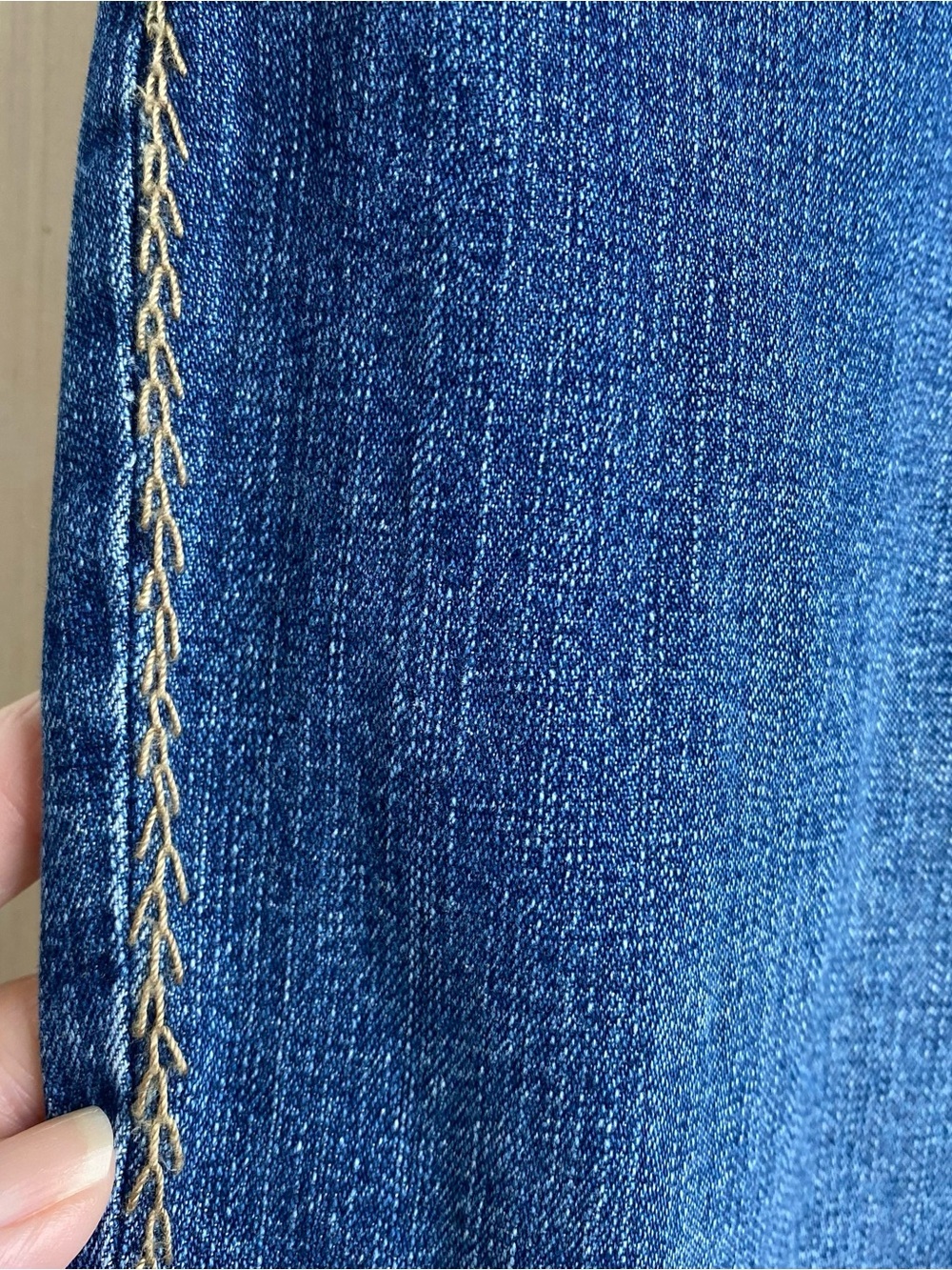 Lauren Jean Co by Ralph Lauren Embroidered Medium Wash Boot Cut Jeans Size 16 - Picture 6 of 13
